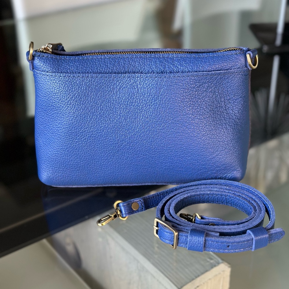 Molino Blue Poppy Crossbody Portland Leather Goods